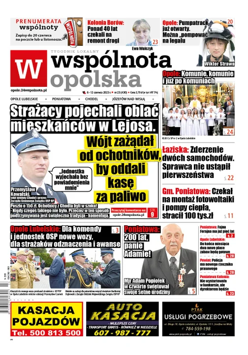Najnowszy numer Wspólnoty Opolskiej (6 czerwca 2023r) - Zdjęcie główne
