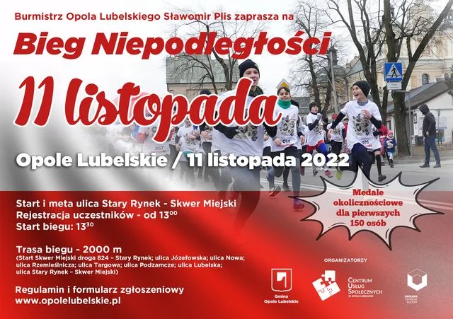 Opole Lubelskie: Bieg Niepodległości - ruszyły zapisy - Zdjęcie główne