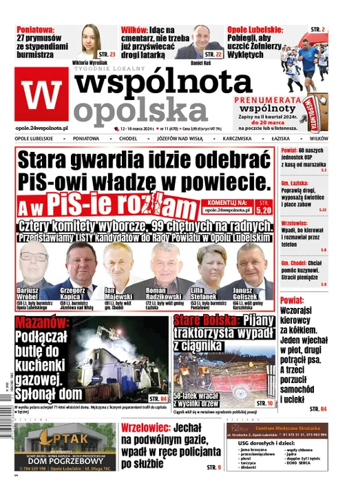 Najnowsze wydanie Wspólnoty Opolskiej 12 marca 2024r - Zdjęcie główne