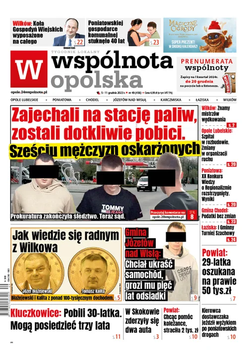 Najnowszy numer Wspólnoty Opolskiej z kalendarzem na 2024 r. od wtorku 5 grudnia w punktach sprzedaży - Zdjęcie główne