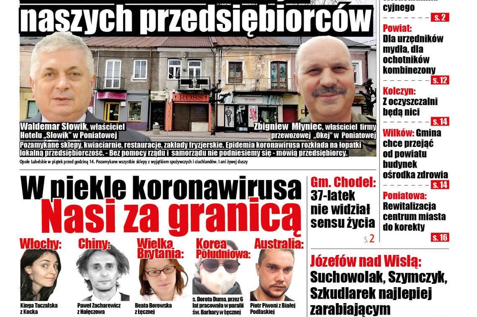 Korona-krach dobija naszych przedsiębiorców - Zdjęcie główne