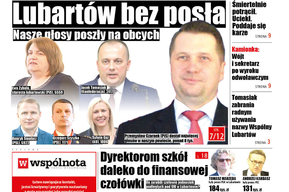 Lubartów bez posła, Lublin zabrał nasze głosy - Zdjęcie główne