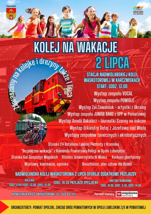 Powiat opolski: Wąskotorówka poleca się na wakacje - Zdjęcie główne