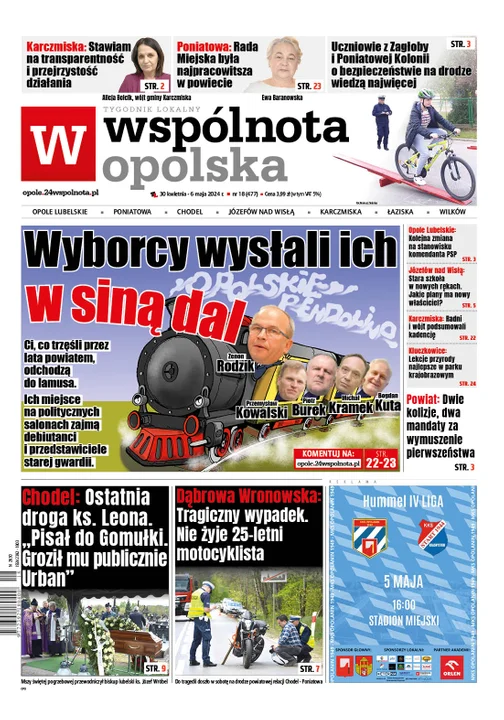 Najnowsze wydanie Wspólnoty Opolskiej 30 kwietnia 2024r - Zdjęcie główne