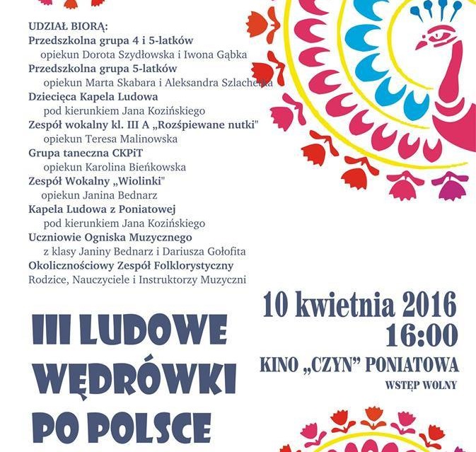 III Ludowe Wędrówki po Polsce - koncert w Poniatowej - Zdjęcie główne