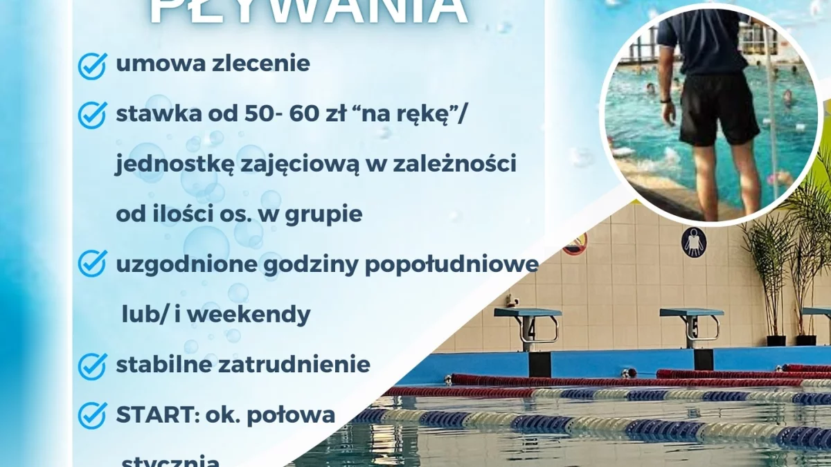 Poniatowa: Instruktor pływania poszukiwany - Zdjęcie główne