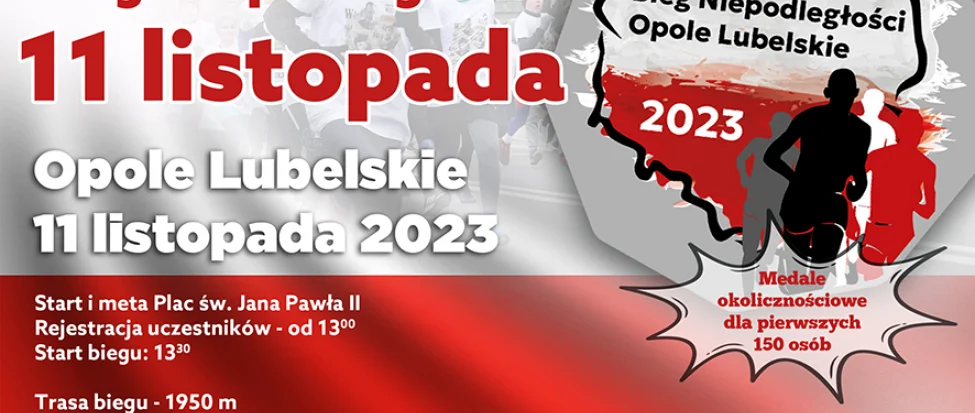 Opole Lubelskie: Pobiegnij dla Niepodległej - Zdjęcie główne