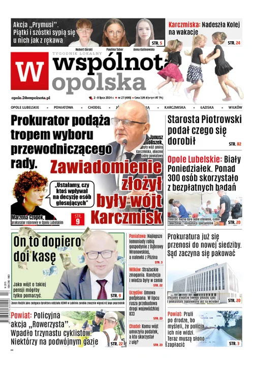 Najnowsze wydanie Wspólnoty Opolskiej - 2 lipca 2024r - Zdjęcie główne