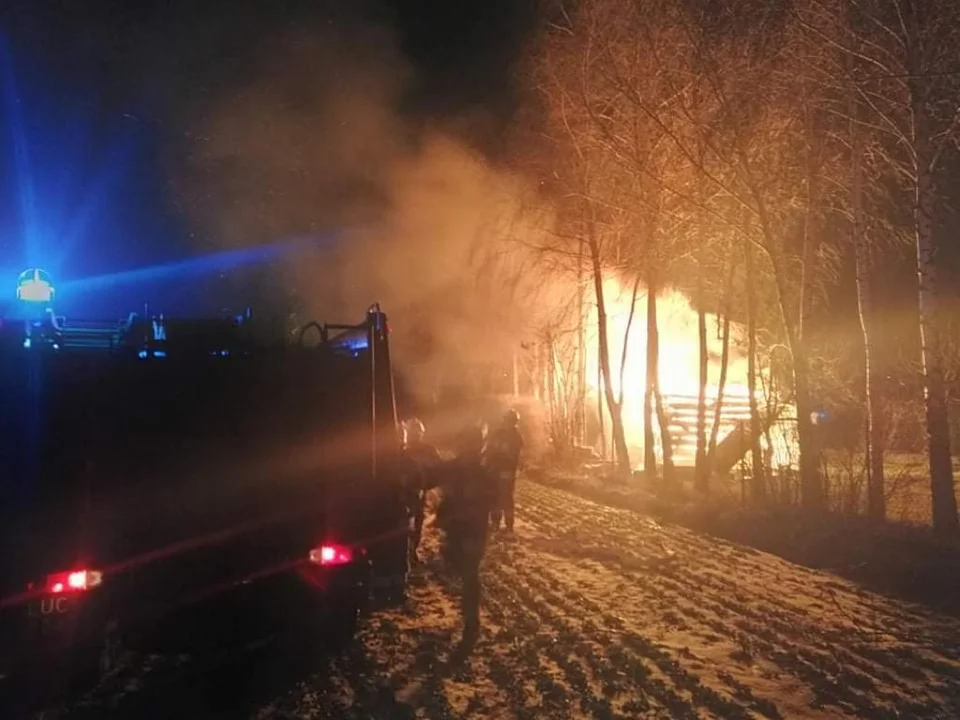Pożar altany przy ul. Przepiórczej