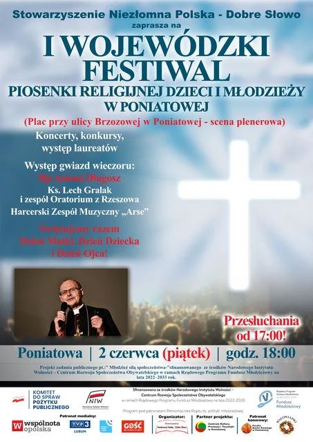 Poniatowa: Zainteresowanie I Wojewódzkim Festiwalem Piosenki Religijnej już przerosło oczekiwania Organizatorów - Zdjęcie główne