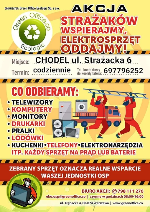 Chodel: Oddaj niepotrzebny elektrosprzęt do OSP w Chodlu - Zdjęcie główne