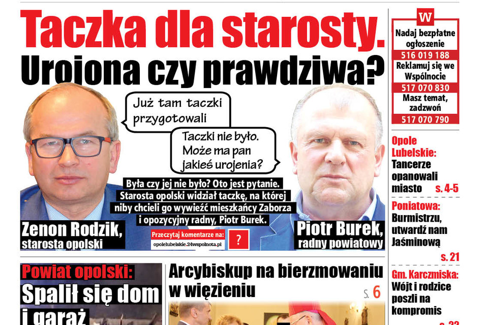 Taczka dla starosty. Urojona czy prawdziwa? - Zdjęcie główne