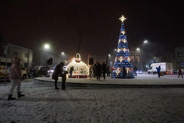 Iluminacja świąteczna w Opolu Lubelskim