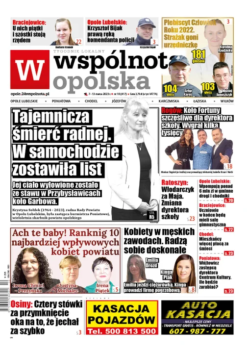 Najnowszy numer Wspólnoty Opolskiej (7 marca 2023r) - Zdjęcie główne