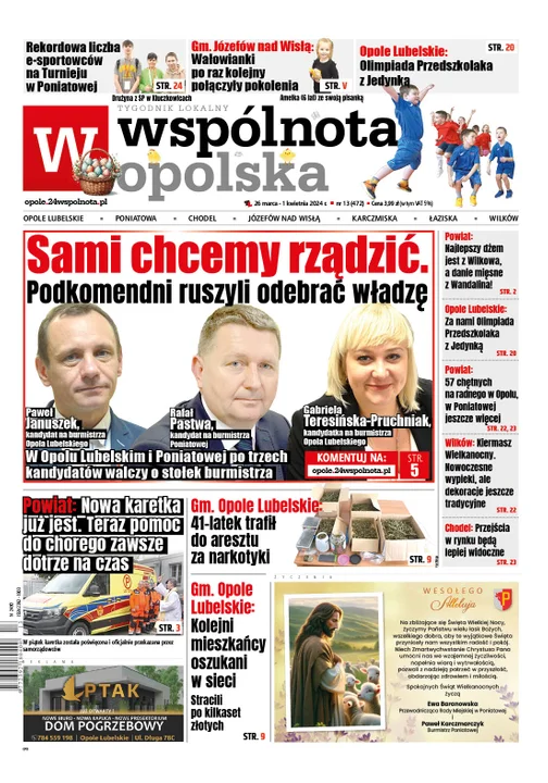 Najnowsze wydanie Wspólnoty Opolskiej 26 marca 2024r - Zdjęcie główne