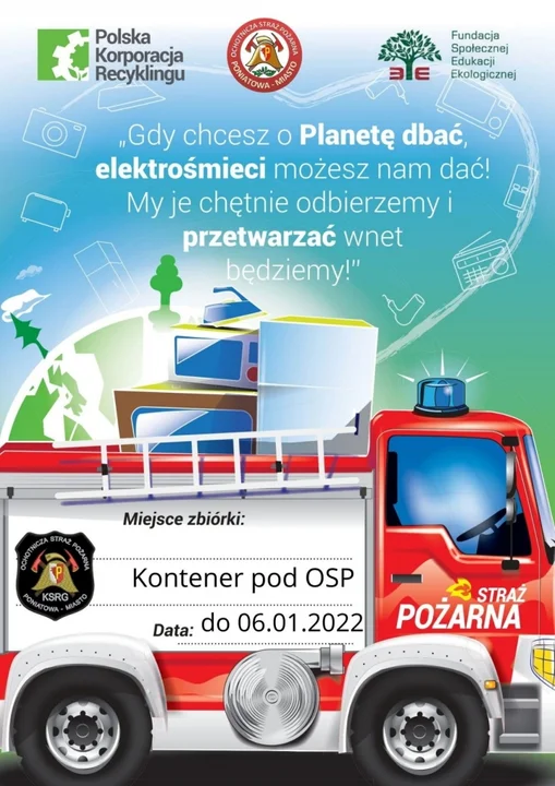Poniatowa: Oddaj elektrośmieci do OSP Poniatowa-Miasto - Zdjęcie główne