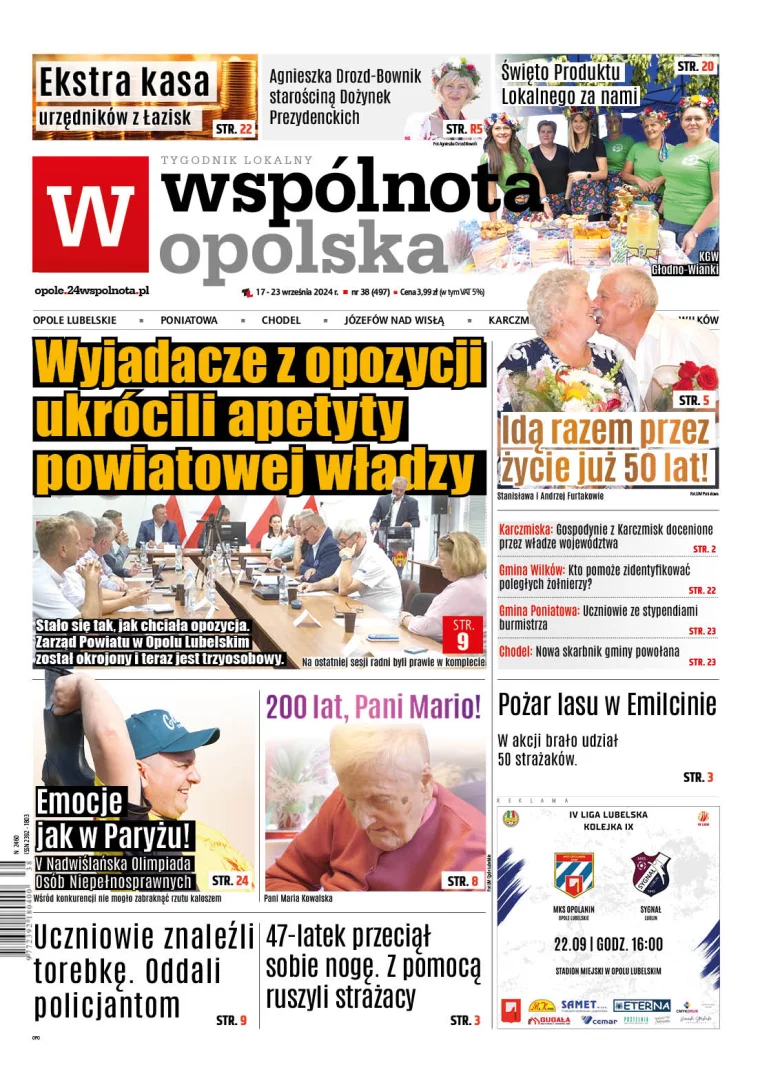 Najnowsze wydanie Wspólnoty Opolskiej (17 września 2024r) - Zdjęcie główne