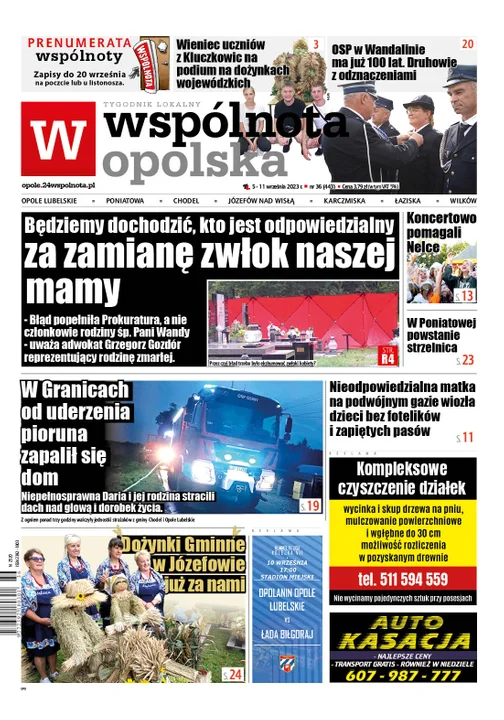 Najnowszy numer Wspólnoty Opolskiej (5.09.2023) - Zdjęcie główne