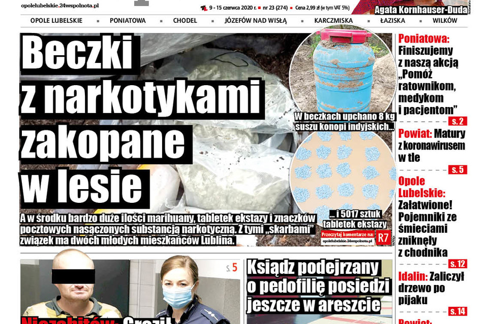 Beczki z narkotykami zakopane w lesie - Zdjęcie główne