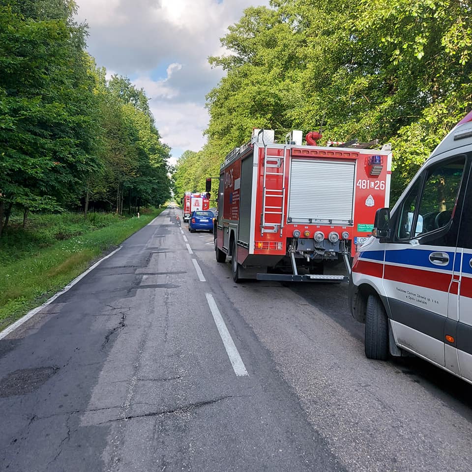 Kolizja w Majdanie Trzebieskim