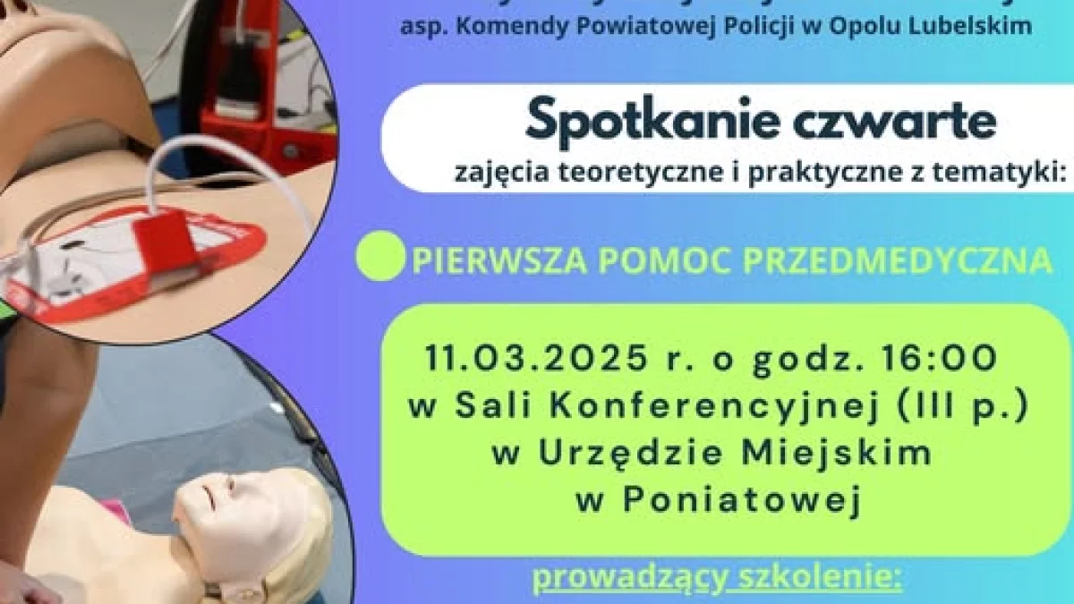 Poniatowa: Dziś pierwsza pomoc przedmedyczna - Zdjęcie główne