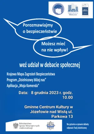 Józefów nad Wisłą: Zaproszenie na debatę społeczną - Zdjęcie główne