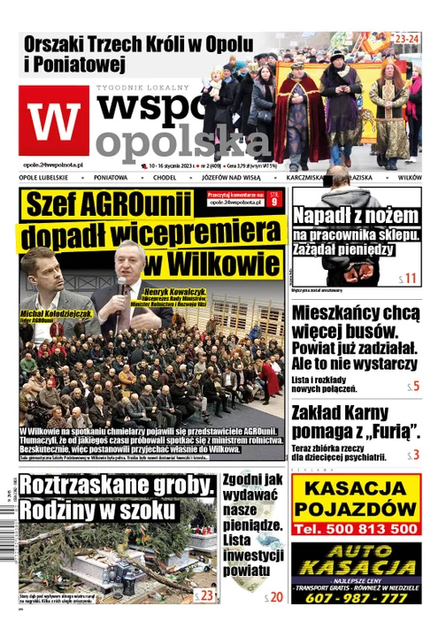 Najnowszy numer Wspólnoty Opolskiej (10 stycznia 2023) - Zdjęcie główne