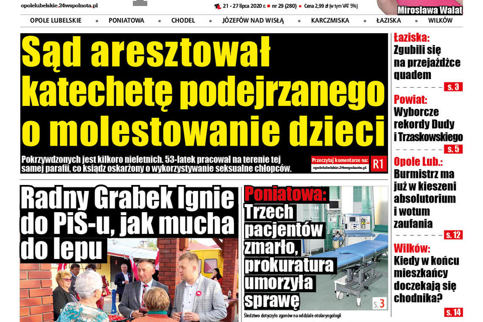 Sąd aresztował katechetę podejrzanego o molestowanie dzieci - Zdjęcie główne