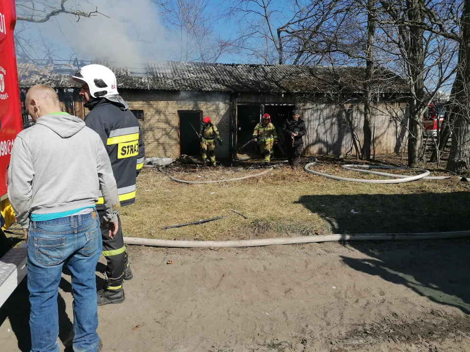 Pożar stodoły w Chodlu