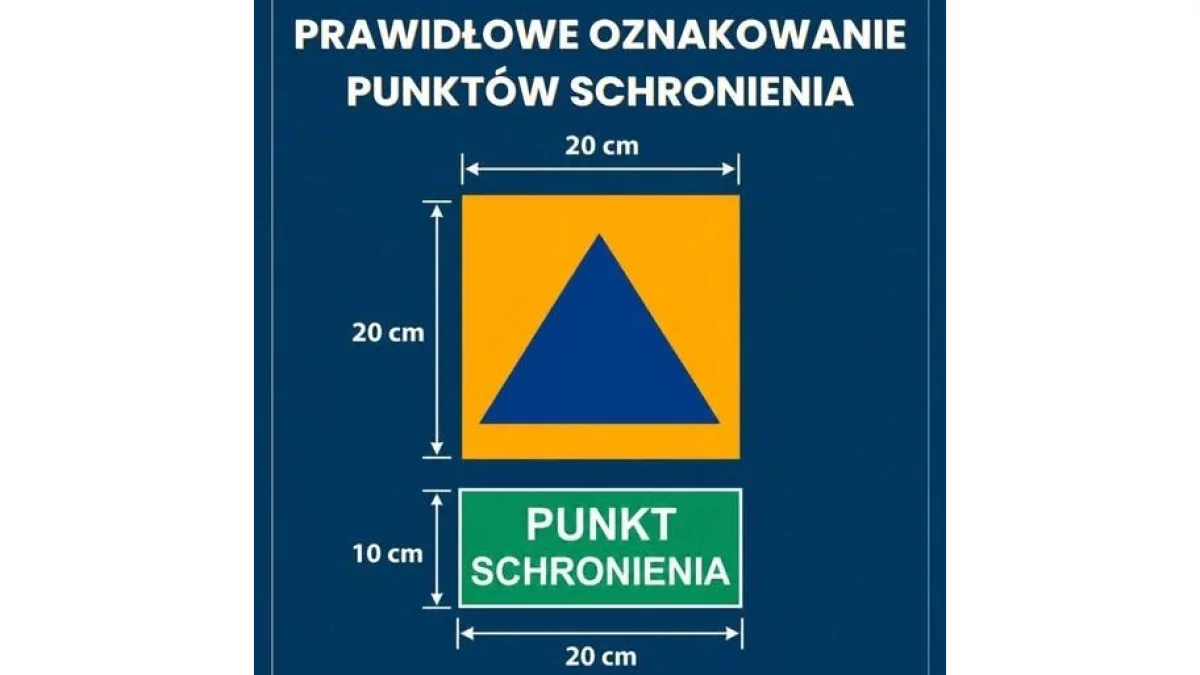Nowe oznakowanie punktów schronienia. Przepisy wchodzą w życie 20 października