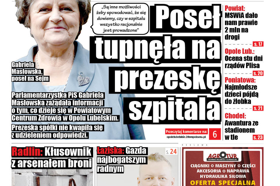 Poseł tupnęła na prezeskę szpitala - Zdjęcie główne