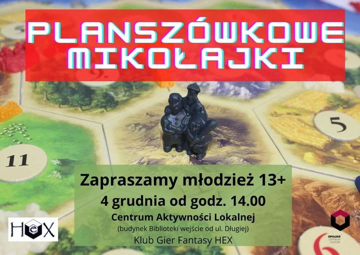 Planszówkowe Mikołajki w Opolskim Centrum Kultury - Zdjęcie główne