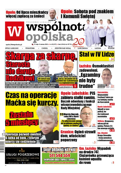 Najnowszy numer Wspólnoty Opolskiej (31 maja 2022) - Zdjęcie główne