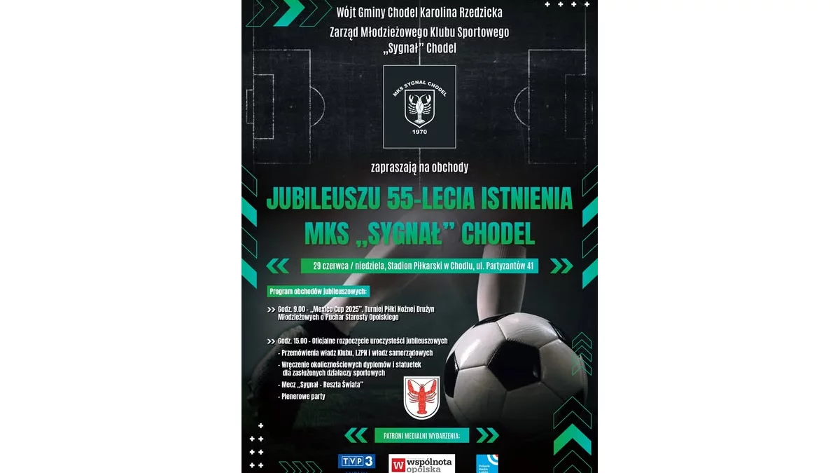 Chodel szykuje się na wielkie sportowe święto! Jubileusz 55-lecia MKS „Sygnał” coraz bliżej - Zdjęcie główne
