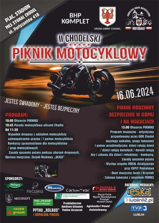 Chodel: Zapraszamy na II Piknik Motocyklowy - Zdjęcie główne