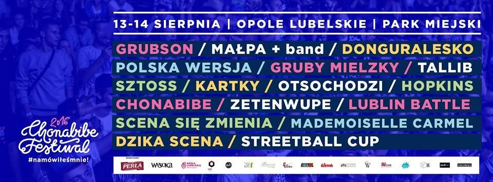 Chonabibe Festiwal 2016 w Opolu Lubelskim - Zdjęcie główne