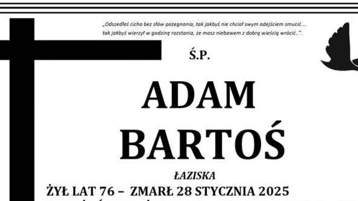 Śp. Adam Bartoś - Zdjęcie główne