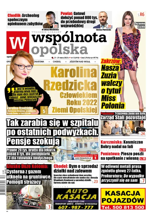 Najnowszy numer Wspólnoty Opolskiej (21 marca 2023r) - Zdjęcie główne