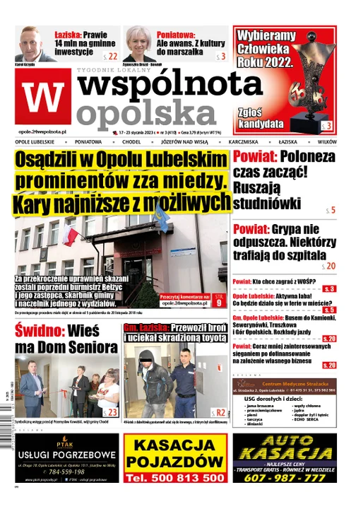Najnowszy numer Wspólnoty Opolskiej (17 stycznia 2023) - Zdjęcie główne