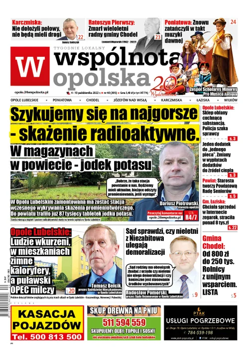 Najnowszy numer Wspólnoty Opolskiej (04 października 2022) - Zdjęcie główne