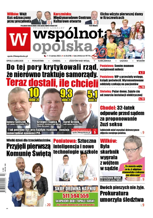 Najnowszy numer Wspólnoty Opolskiej (7 czerwca 2022) - Zdjęcie główne