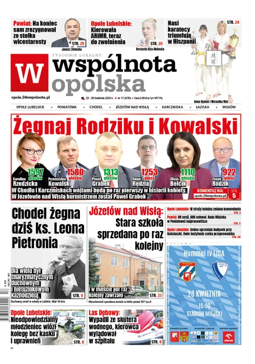 Najnowsze wydanie Wspólnoty Opolskiej 23 kwietnia 2024r - Zdjęcie główne