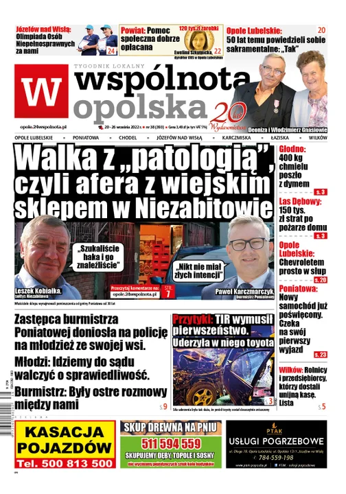 Najnowszy numer Wspólnoty Opolskiej (20 września 2022) - Zdjęcie główne