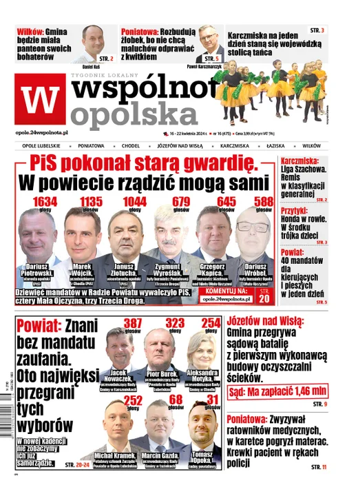 Najnowsze wydanie Wspólnoty Opolskiej 16 kwietnia 2024r - Zdjęcie główne