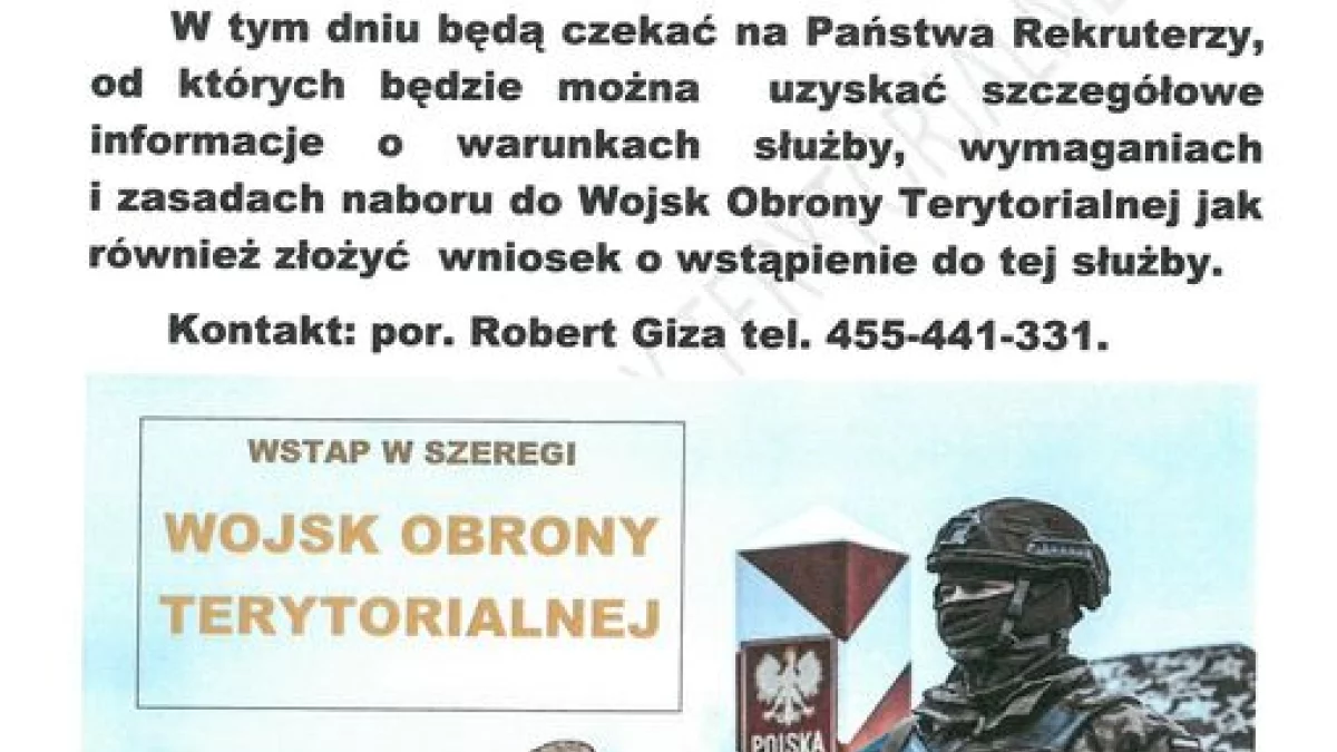 Poniatowa: Kto chce do WOT-u? - Zdjęcie główne