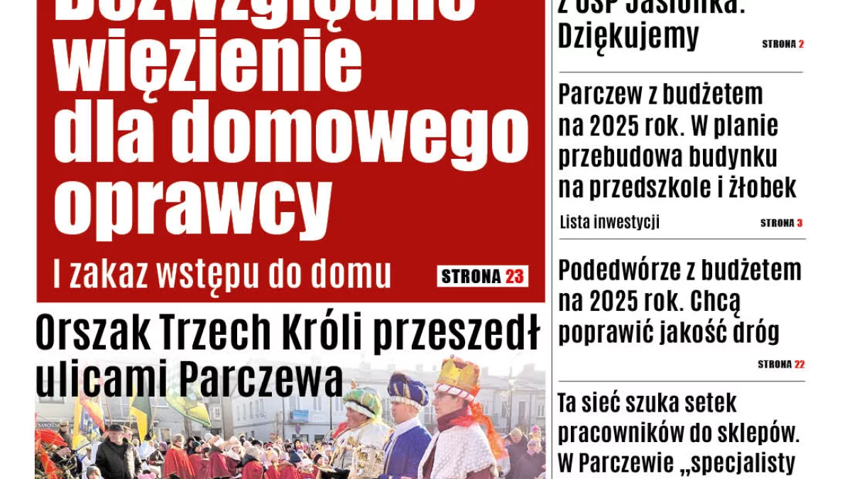 Najnowsze wydanie Wspólnoty Parczewskiej (14 stycznia 2025 r.) - Zdjęcie główne