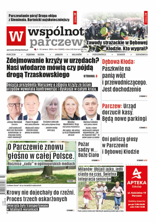 Najnowsze wydanie Wspólnoty Prczewskiej 4 czerwca 2024r - Zdjęcie główne