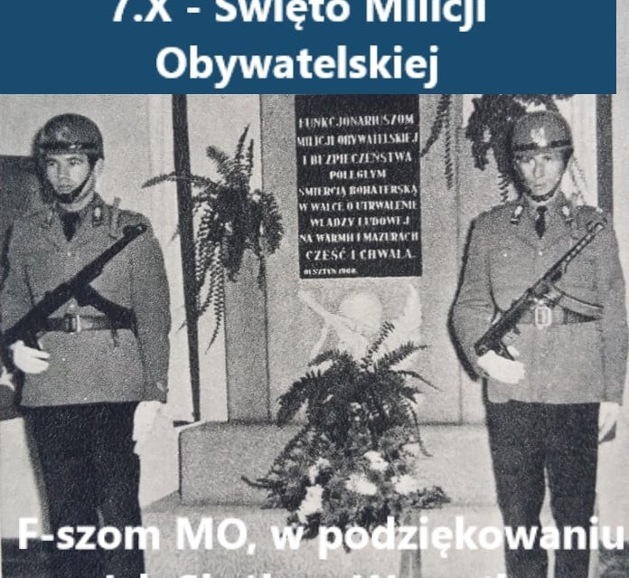 Radny z PiS składa życzenia milicjantom - Zdjęcie główne