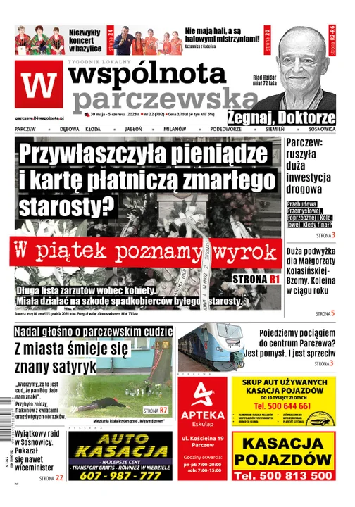 Najnowszy numer Wspólnoty Parczewskiej (30 maja 2023r) - Zdjęcie główne