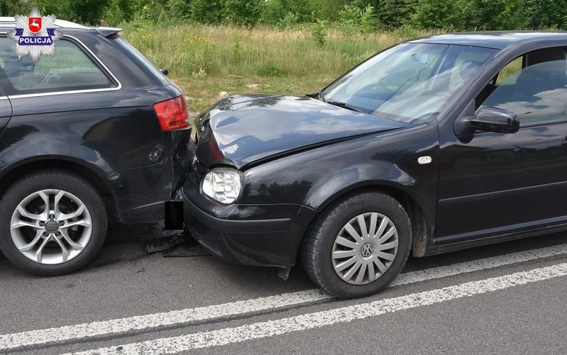 Nie zachował ostrożności i najechał na audi - Zdjęcie główne